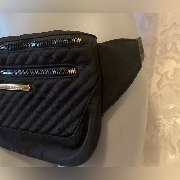 Steve Madden Black Quilted Fanny Pack, 9x6.5, - Picture 5 of 10